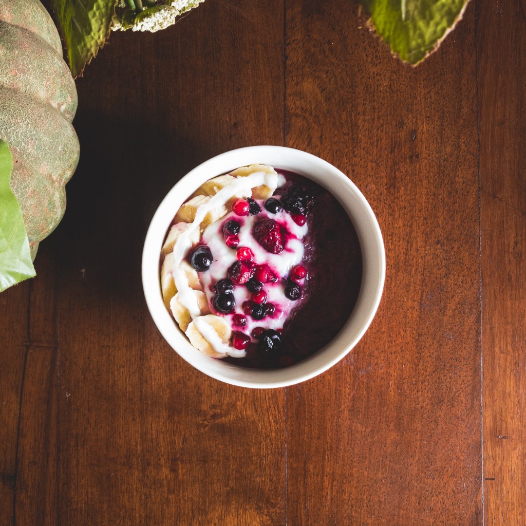 Porridge aux fruits&nbsp;rouges