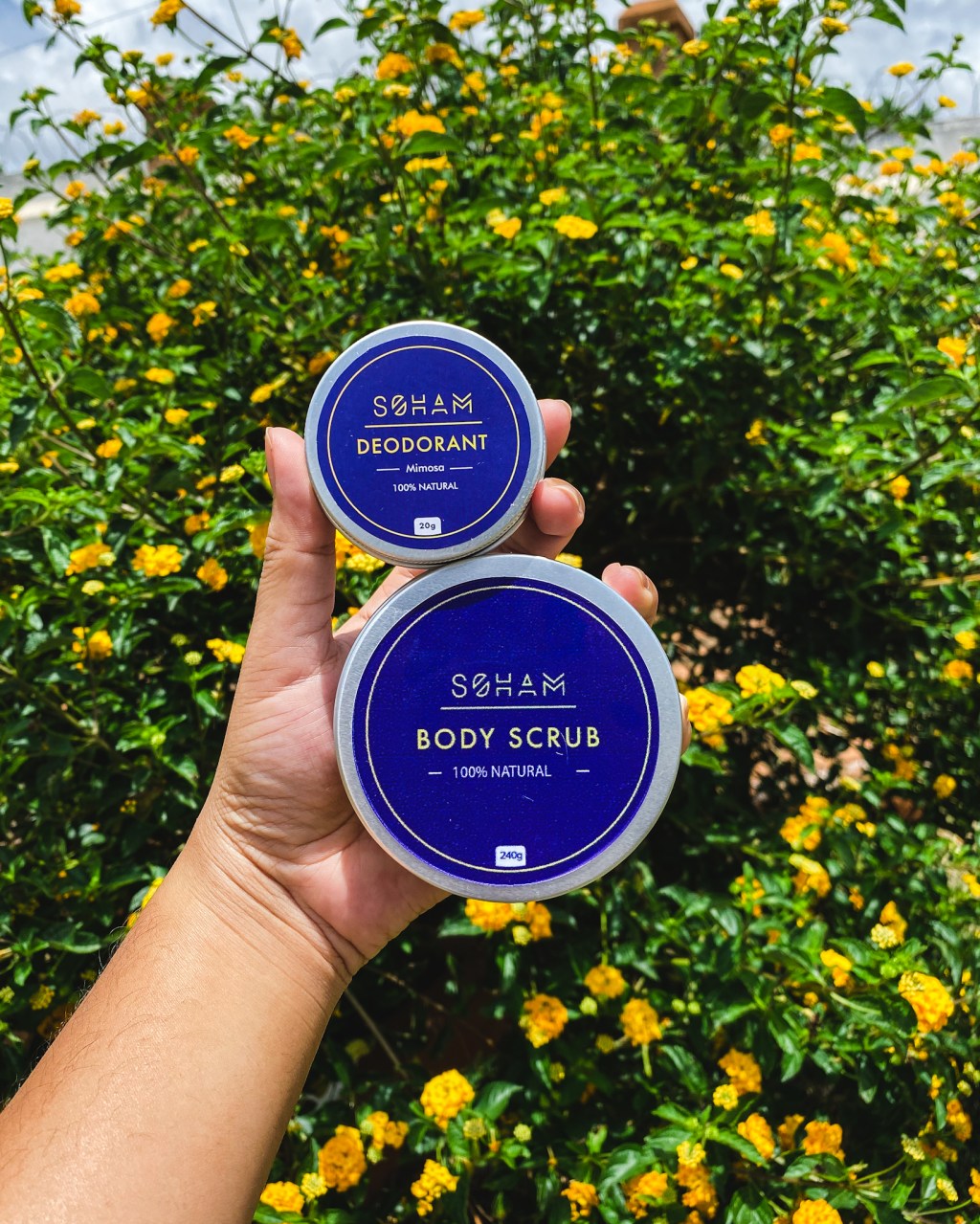 Body scrub et déodorant de&nbsp;Soham