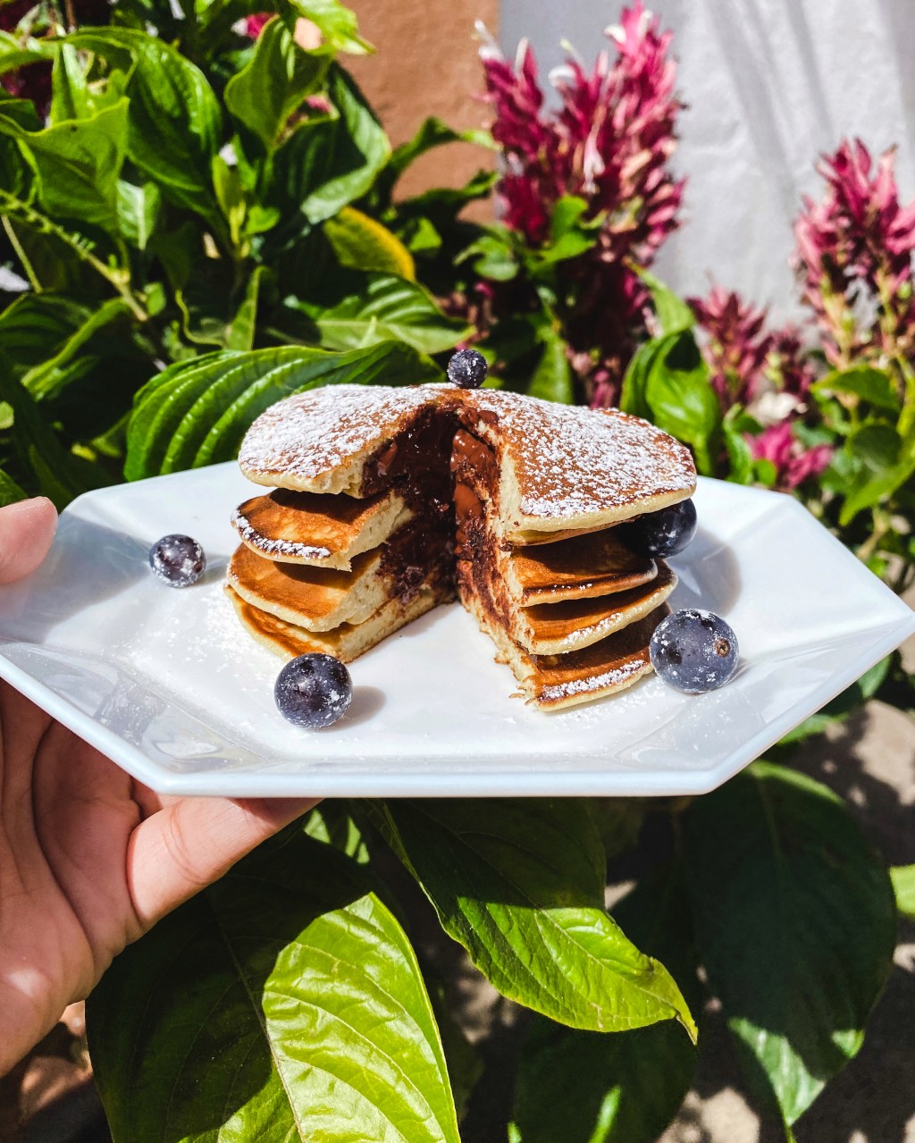 Pancakes bananes – cœur&nbsp;choco